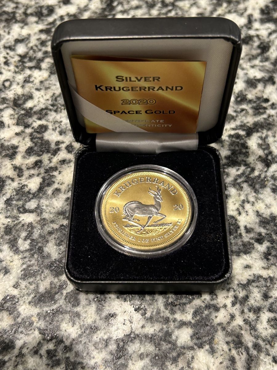 Alle Münzen: Silber Krügerrand Space Gold  – Neu (gemäss Beschreibung) aus St. Gallen von Tenkmaster