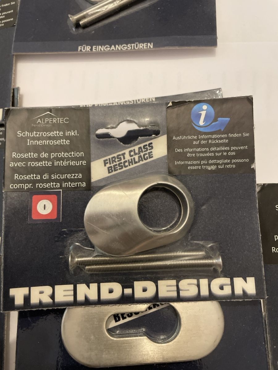 Schlösser: Rosette di sicurezza Trend Design Alpertec set porta d'ingre – Neu und originalverpackt aus Flums von mai_9fr6 2