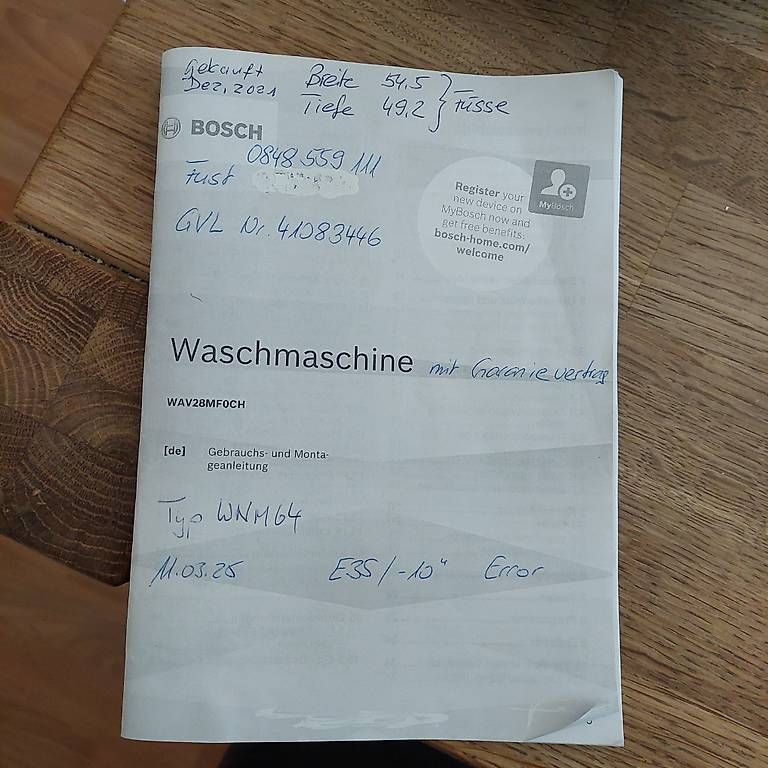 Bosch Lavatrici: Bosch Waschmaschine WAV28MF0CH – Usato da Kollbrunn venduto da bahati 1