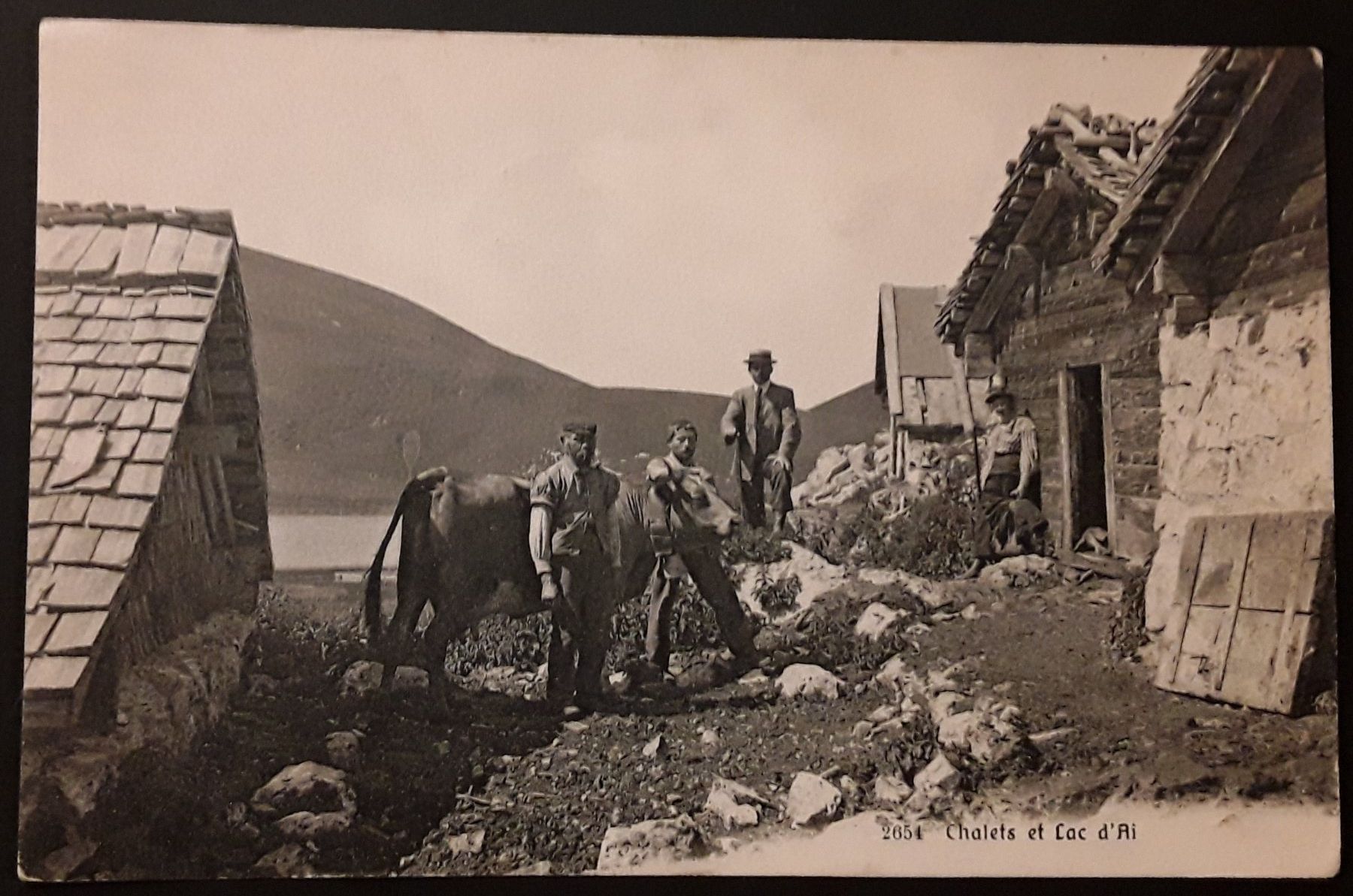 Cartoline postali: 1908: Carte Chalet et Lac d'Ai – Usato da Walperswil venduto da Tcheidi