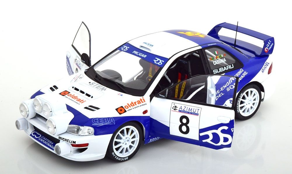 Subaru Modellautos: SUBARU IMPREZA WRC 99 #8 NIGHT VERSION 1:18 SOLIDO – Neu und originalverpackt aus Suhr von Moebelsiralfred 2