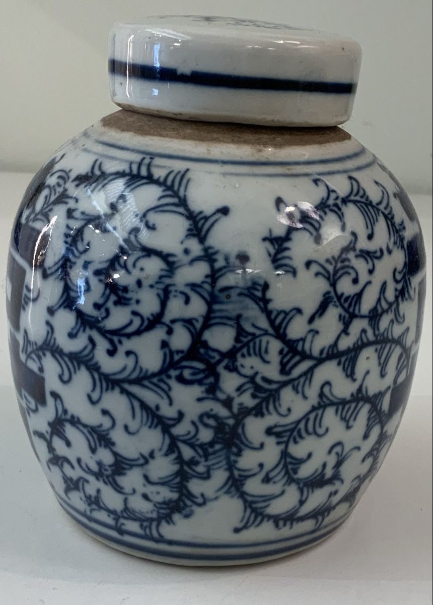 Tutte le decorazioni: Petit pot à gingembre double bonheur bleu/blanc – Usato da rolle venduto da Tontonjulot 1