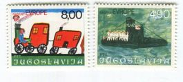 Briefmarken "Kinderzeichnungen". Jugoslawien