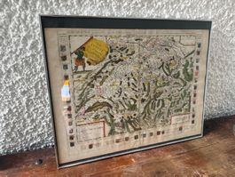 Seltene, alte Schweizer Landeskarte