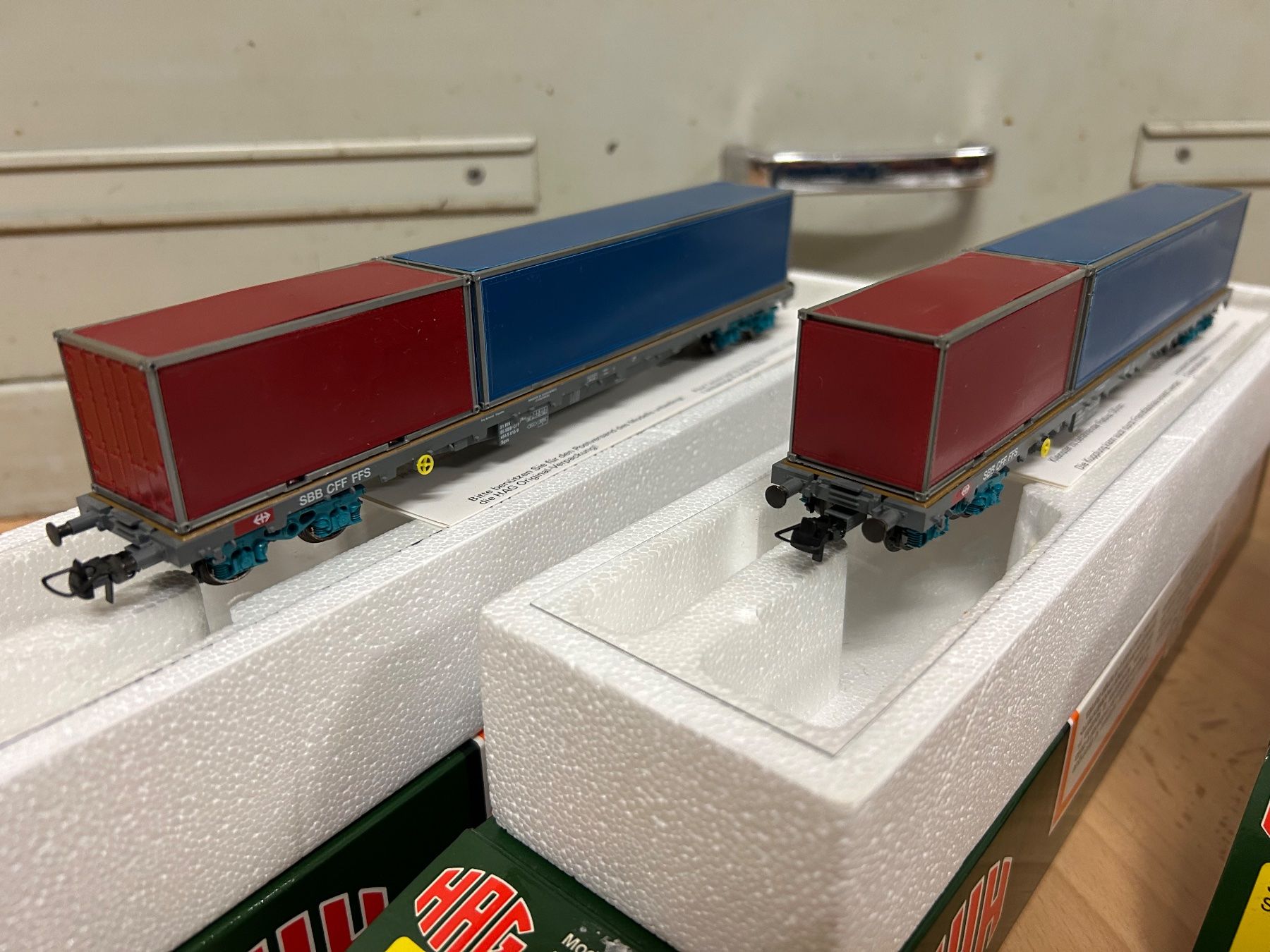 Hag Trains électriques: Hag Containerwagen – D'occasion à Erstfeld par Alpstei 1