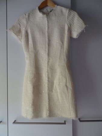 Uni weisses, blickdichtes Kleid von ZARA Gr. XS - 251011