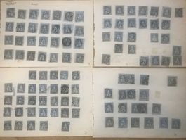 258 x Sitzende Helvetia Nr.31 m. Abarten