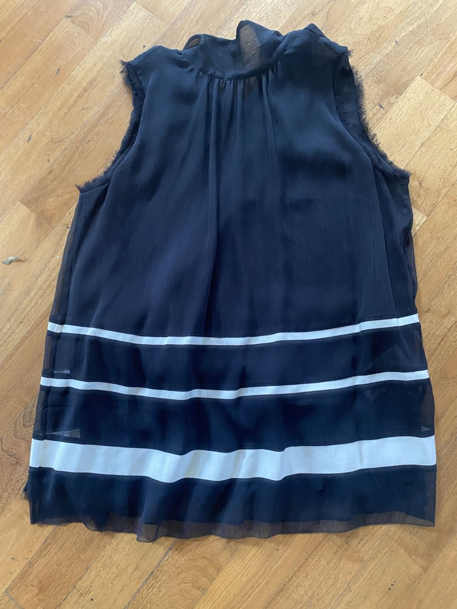 Marc Cain Camicette: Marccain Bluse Gr. N2 Schwarz-Weiss Gestreift – Nuovo e nell'imballaggio originale da Matten b. Interl venduto da Kings-Fashion 1