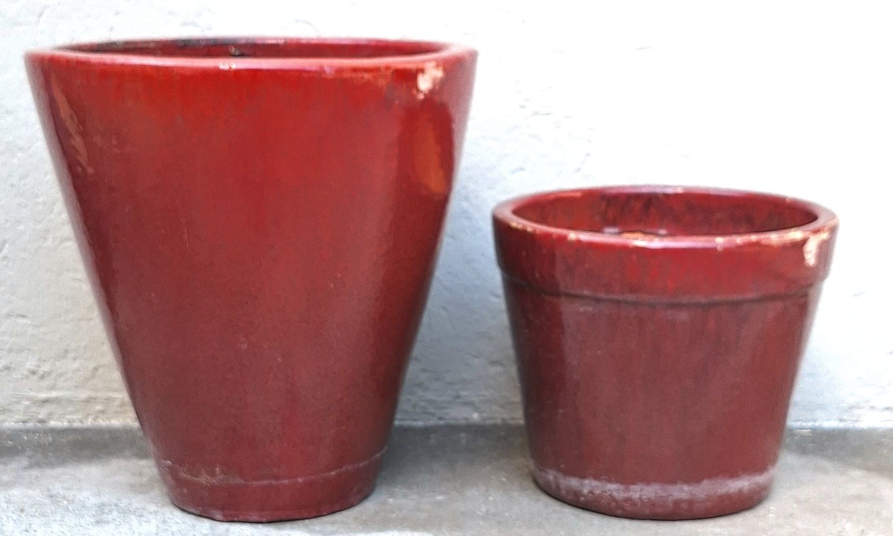 Vasi per fiori: 2x Blumentöpfe rot ,2er Set dunkelrot🌺 – Usato da Emmenbrücke venduto da abu_9mj8 2