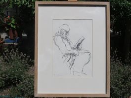 Bruder Eugen Bollin 1939 original Kohlezeichnung
