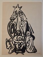 Lill Tschudi  Original 29x21cm rückseitig Portrait