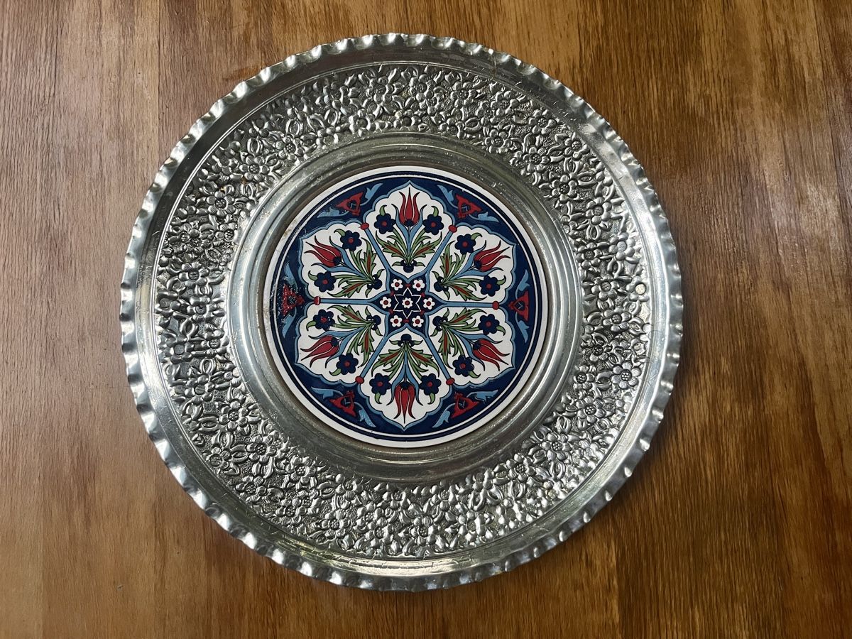 Piatti: Türkischer Wandteller Porcelan/ Messing – Usato da Zürich venduto da Nowstalgia 1
