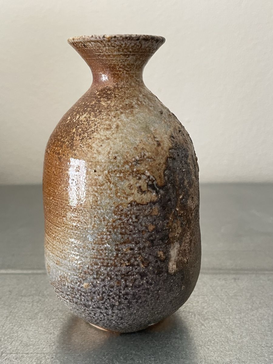 Vasen & Gefässe: Sake bottle vase Japan Bizen ware – Gebraucht aus Basel von Amechan. 4
