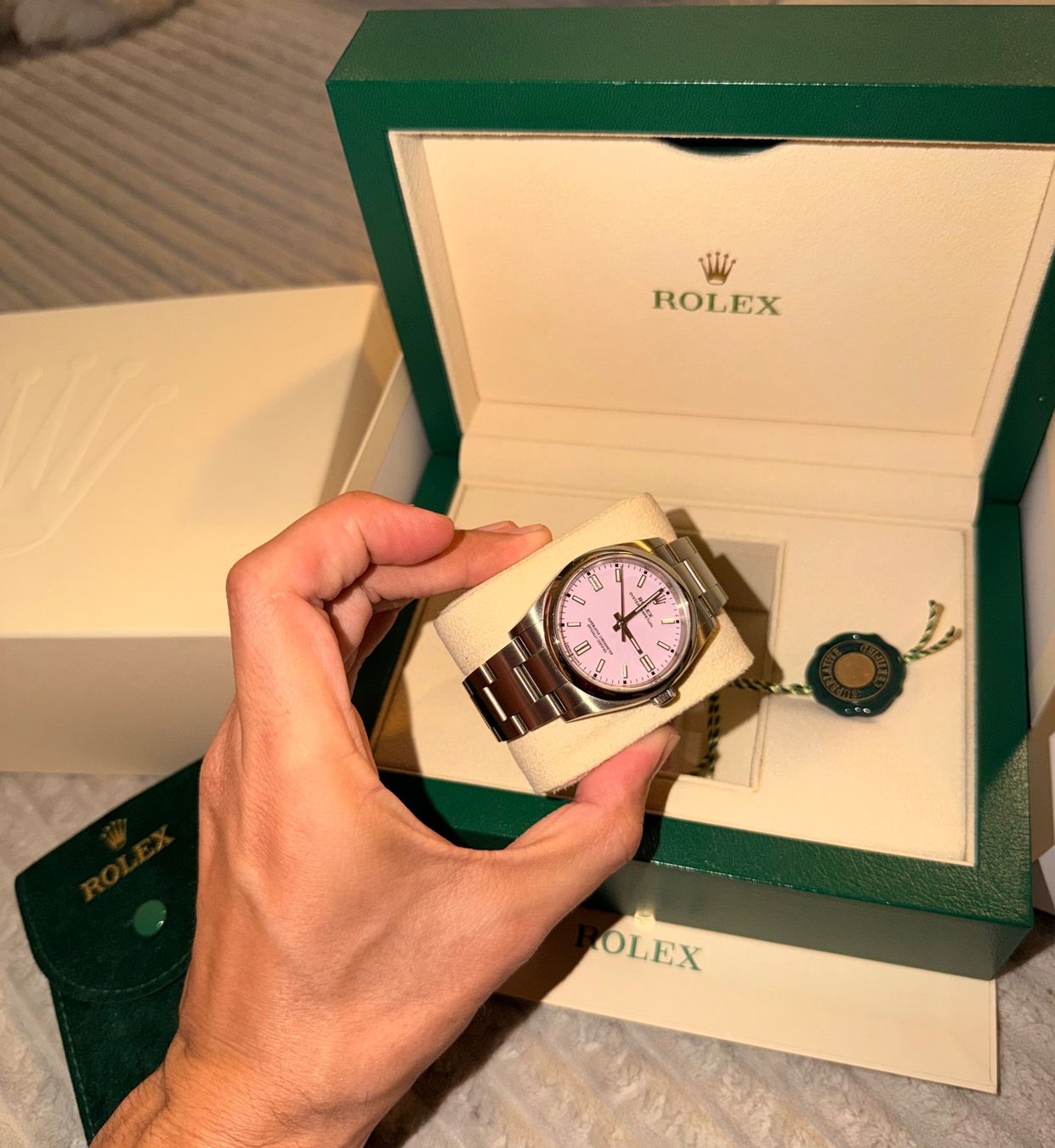 Rolex Uhren: Rolex Oyster Perpetual Candy Pink – Gebraucht aus Feldbrunnen von sky_k8n8 1