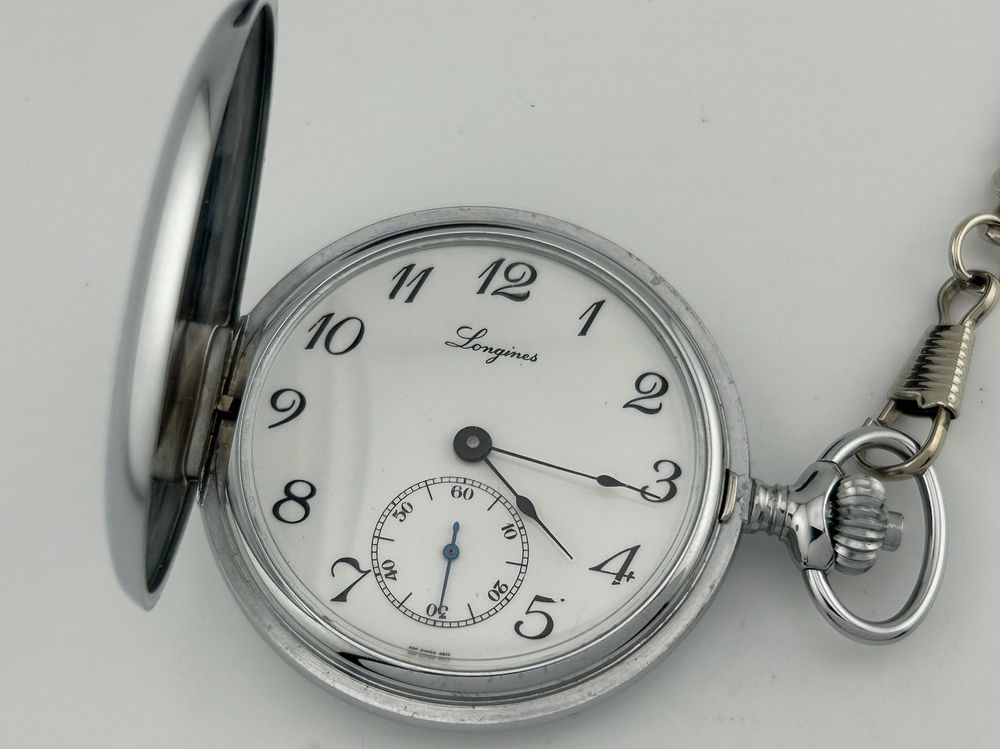 CokinkiDs Montre De Poche Vintage Motif Pêche - Élégante Quartz Bronze Avec Chaîne 80cm, Cadeau Parfait Homme Et Femme