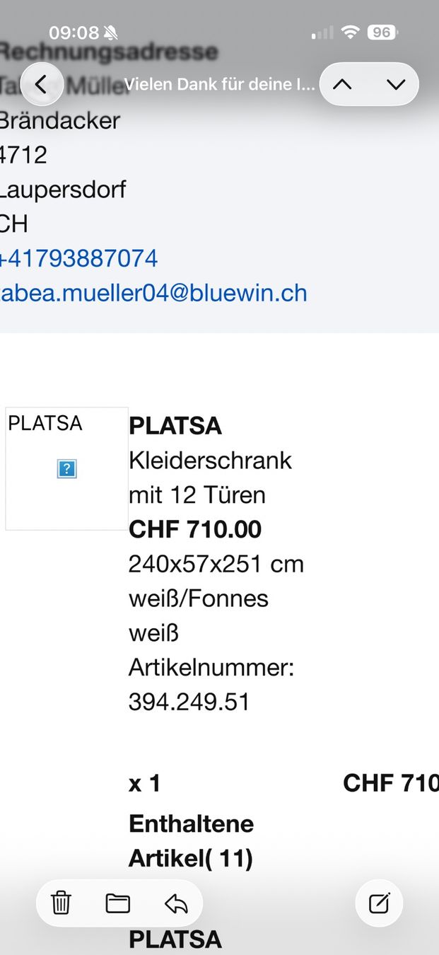 Ikea Schränke: Kleiderschrank – Neu (gemäss Beschreibung) aus Balsthal von tab_d8wm 1