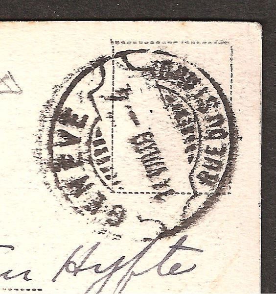 Cartoline postali: 14.8.1909 top Rasierklingenstempel Genève – Usato da Zürich venduto da Hagliweg