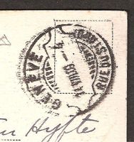 14.8.1909 top Rasierklingenstempel Genève