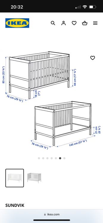 Lit Bébé Ikea Sundvik | Kaufen Auf Ricardo