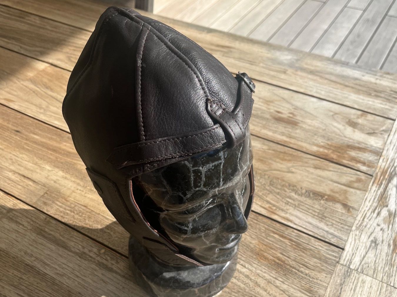 Copricapi, berretti & cappellini: Oldtimer Cabrio-Lederhaube  Fliegermütze – Nuovo (secondo la descrizione) da Sirnach venduto da oli_82kd