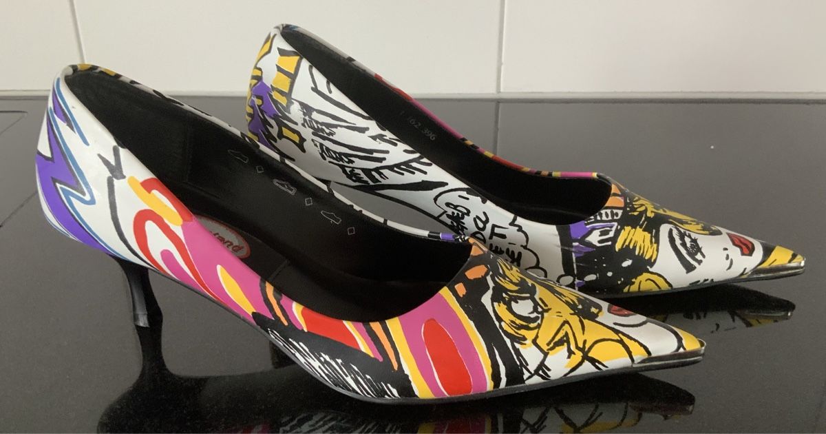 Graceland Scarpe da donna: Pop Art / Comics Pumps Gr. 38 Eyecatcher – Nuovo (secondo la descrizione) da Münsingen venduto da Innchen