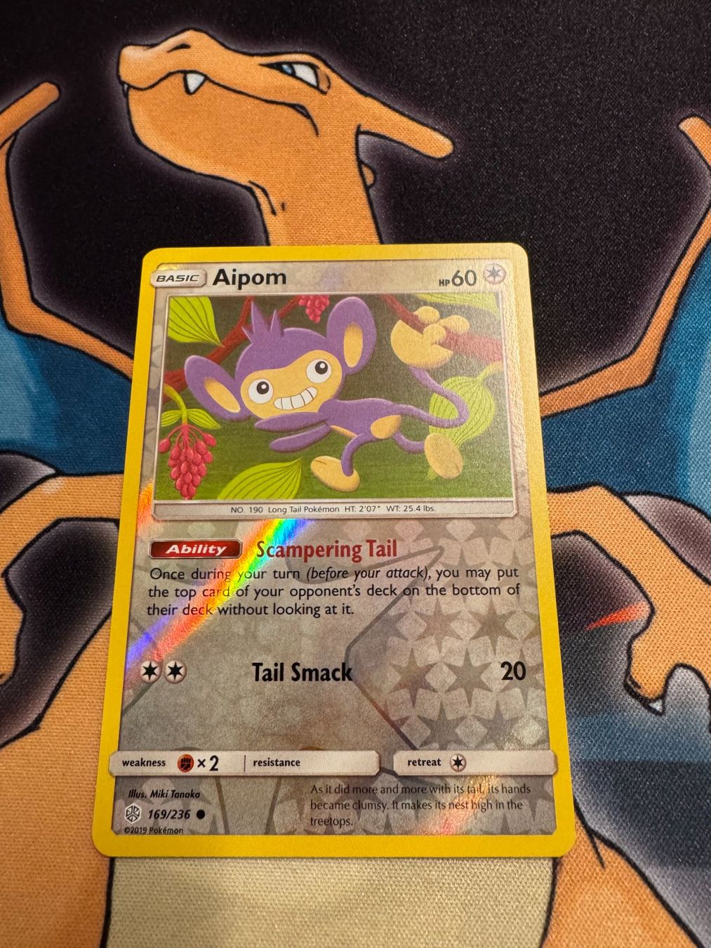 Pokémon Carte collezionabili: Aipom (CEC 169) - Reverse Holo - Cosmic Eclipse – Nuovo (secondo la descrizione) da Bülach venduto da Pfrenzel