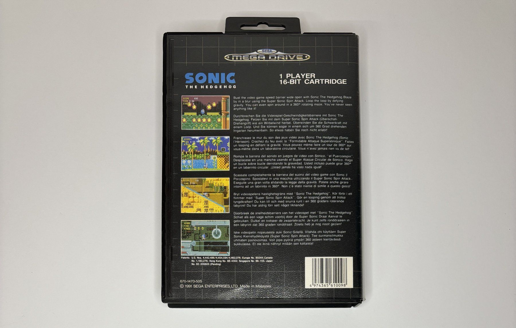 Sega Giochi: MD - Sonic the Hedgehog – Usato da Allschwil venduto da Bullach 2