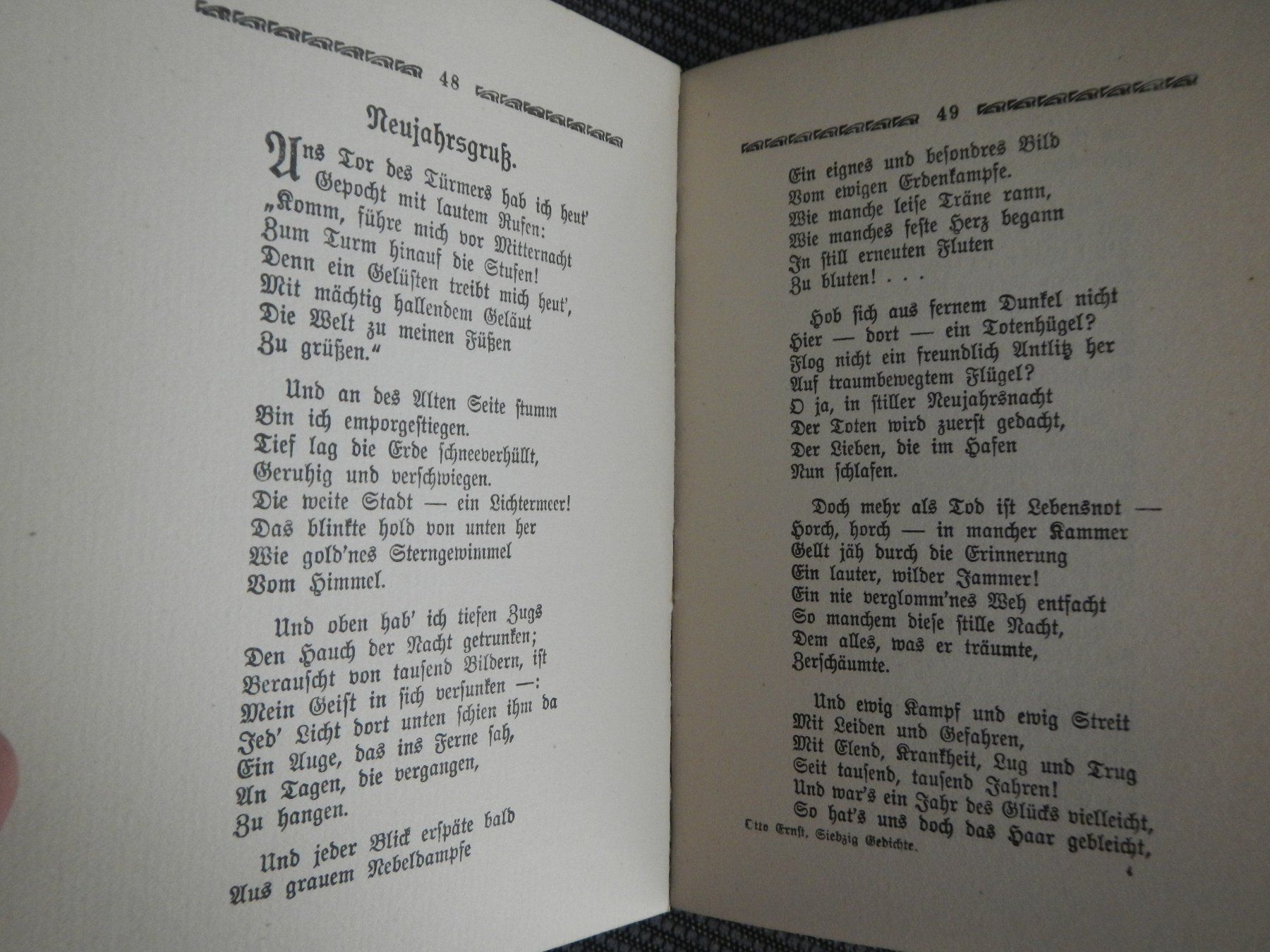 Libri: Siebzig Gedichte von Otto Ernst, 1909 – Usato da Wallisellen venduto da Marysan8 5