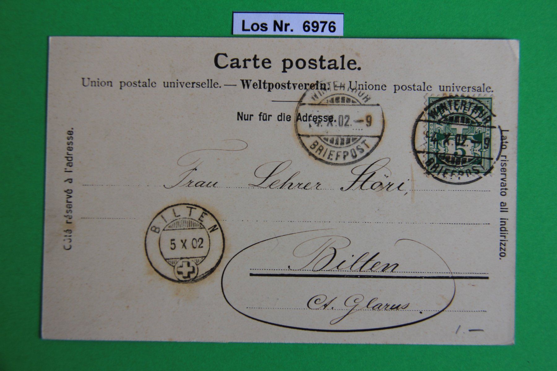Cartoline postali: CH Ansichtskarte Winterthur-Stadthaus um 1900       Los 6976 – Usato da Volken venduto da jukon65 1