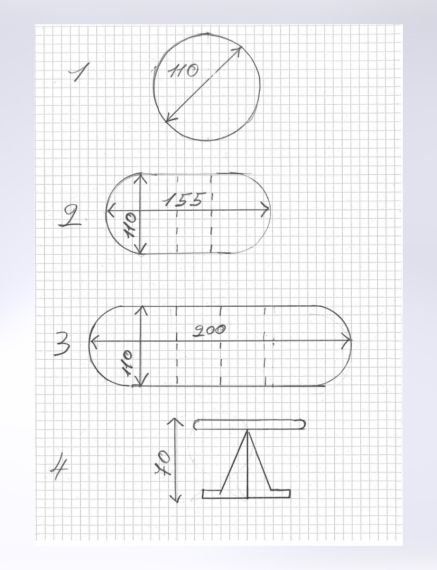 Tables: Runder Esstisch (mit 2 Einlagen) – D'occasion à Glattbrugg par BauTeile 4