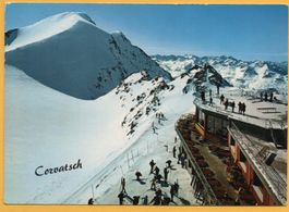 SILVAPLANA Endstation der Corvatschbahn mit Piz Corvatsch