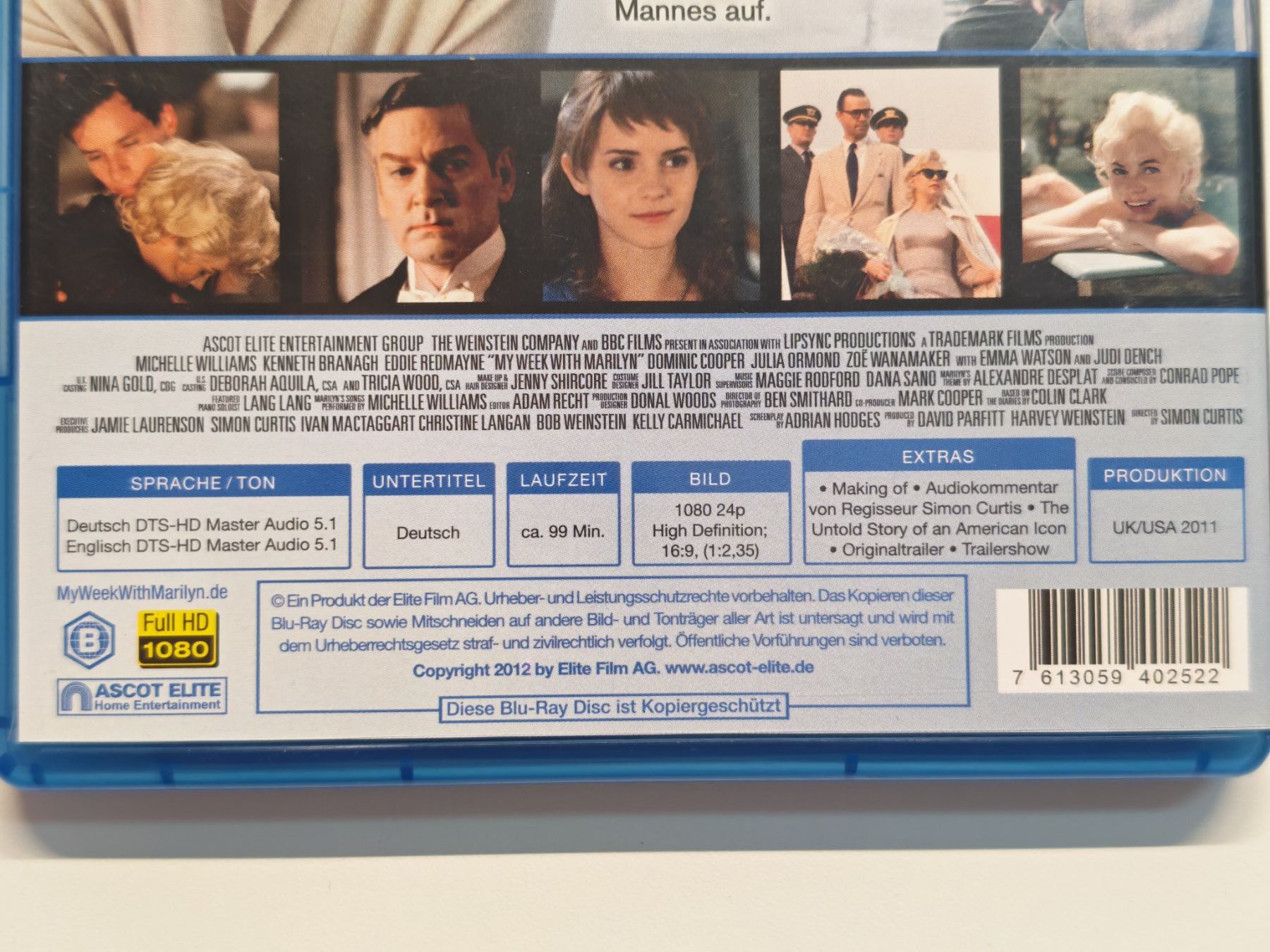 Tutti i DVDs: My week with Marilyn – Usato da Liestal venduto da Kratzilla 3