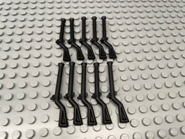 Lego - 10 Gewehre schwarz (Piraten)