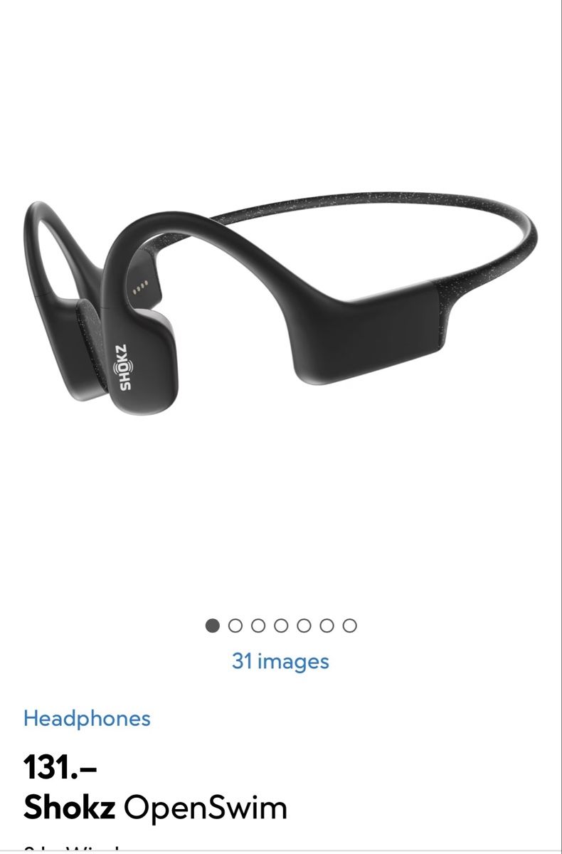 Shokz Kopfhörer: Shokz OpenSwim Bone Conduction Headphones  – Neu (gemäss Beschreibung) aus Pully von Lol_s