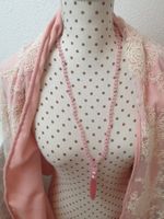 Mala Halskette Rosa mit Quaste Länge 45 cm