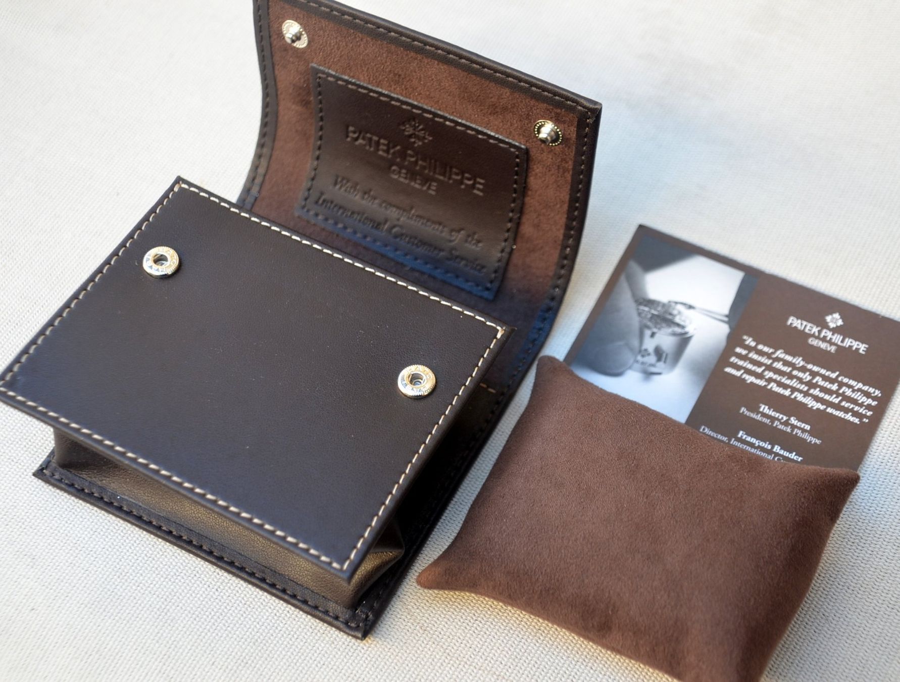 Patek Philippe Scatole porta orologi: Boîte de montre Patek Philippe Uhrenbox Box – Usato da Collonges venduto da arashee 2