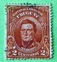 BRIEFMARKEN AUS  Uruguay Jose Artigas  GESTEMPELT  