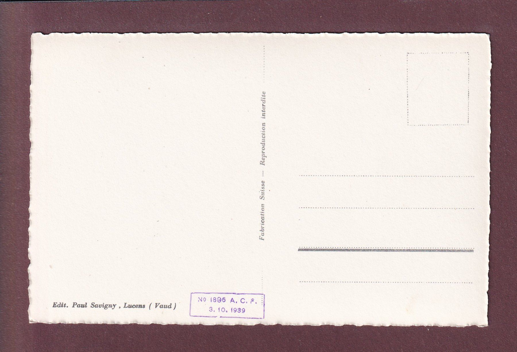Cartoline postali: ROMONT vu de Billens – Usato da Pully venduto da nicecards 1