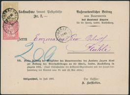 LU Udligenswil - Zwergstempel - NN Karte - BFr