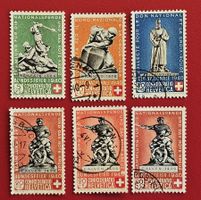 PRO PATRIA DENKMÄLER SATZ 3 - 7 5C 1940 GEBRAUCHT