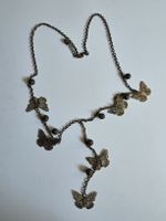 Vintage Statement Kette Bronze – Halskette mit Schmetterling