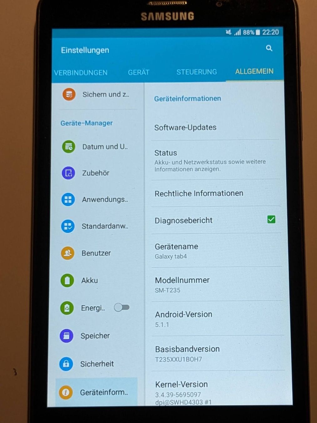 Samsung Tablettes PC: Samsung Tablet SM-T235 gebraucht – D'occasion à Bern par F_M_A 4