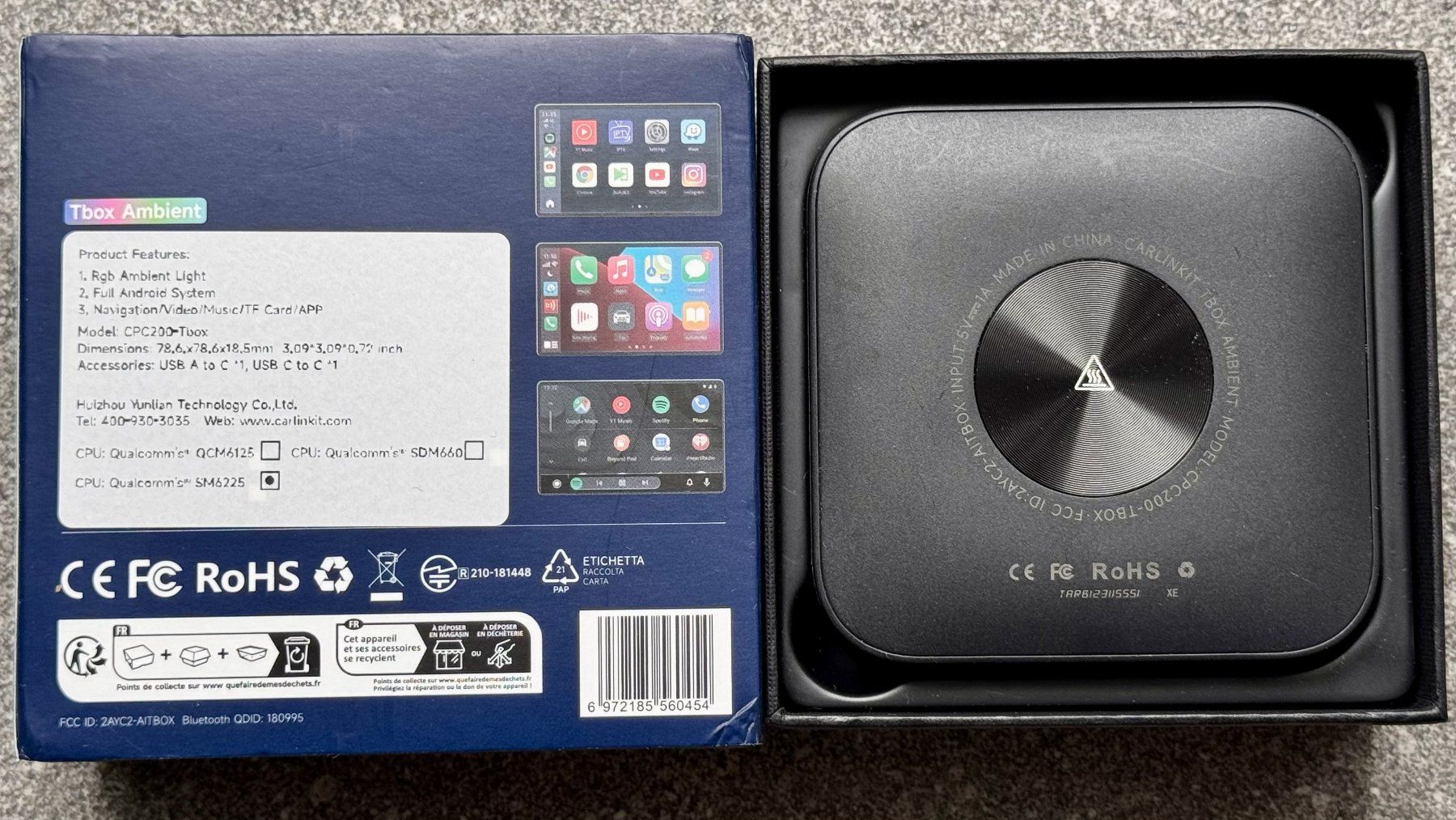 Unità & Adattatore: Carlinkit TBox Ambient –drahtloses CarPlay / AndroidAuto – Usato da Utzenstorf venduto da He1nz 1