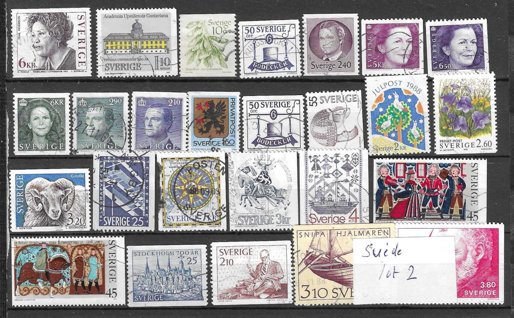 Tous les timbres: Timbres Suède lot 2 – D'occasion à Muraz (Collombey) par Resine