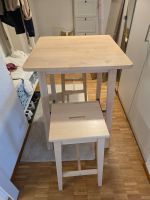 IKEA NORRÅKER Bartisch mit zwei passenden Stühlen