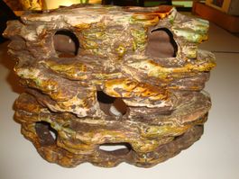 Keramik-Fels, Aquarium- Terrarien Deko, Top Zustand