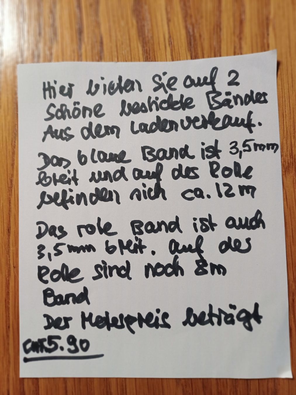 Nastri decorativi: 2 Rollen schön bestickte Stoff-Bänder – Nuovo (secondo la descrizione) da Gächliwil venduto da lesidees 7