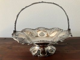 Gut erhaltene Silberschale London, Sterling 1838, 625 g