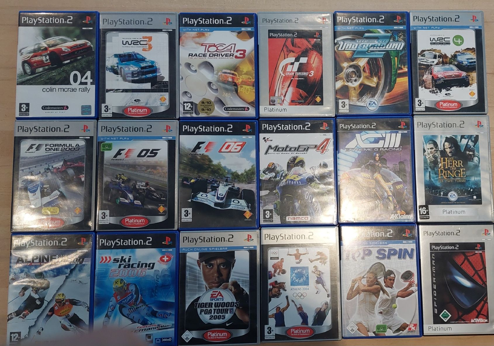 Jeux: 18x PS2 Spiele (siehe Bild) – D'occasion à Dübendorf par huebi01