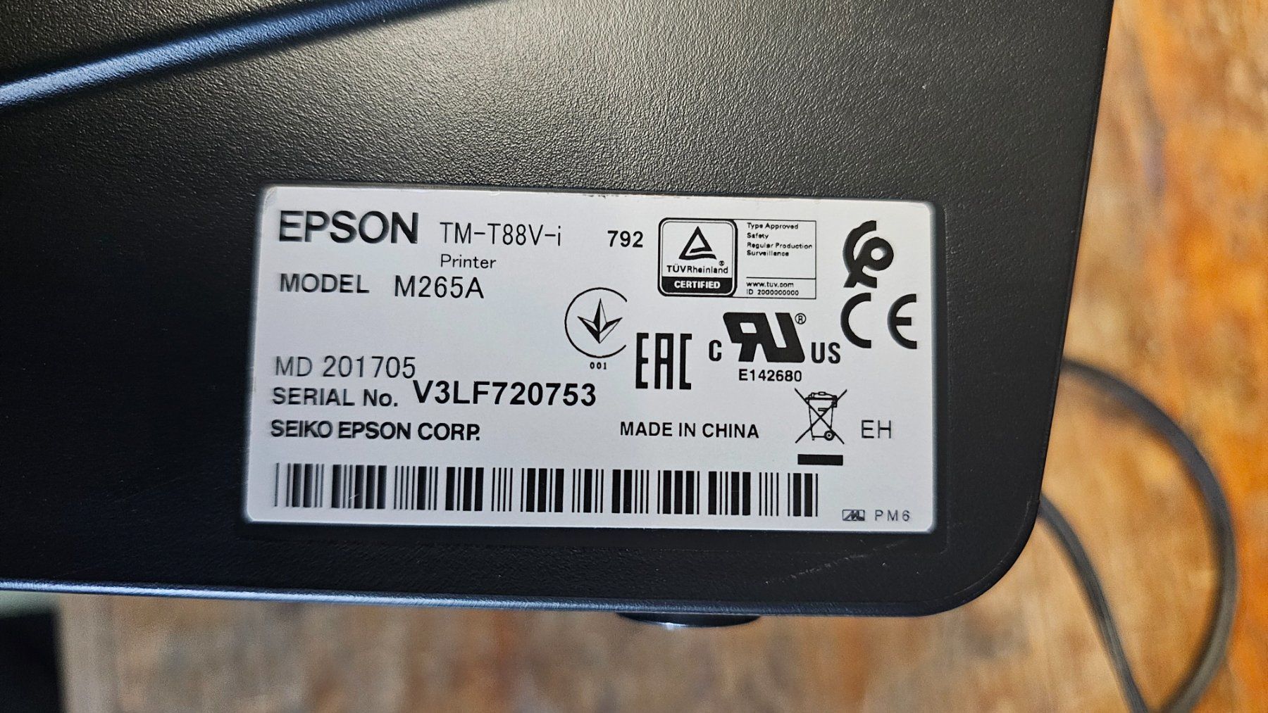 Epson Stampanti: Epson TM -T88VI  ab 1.- – Usato da Dorf venduto da Miner-supply 2